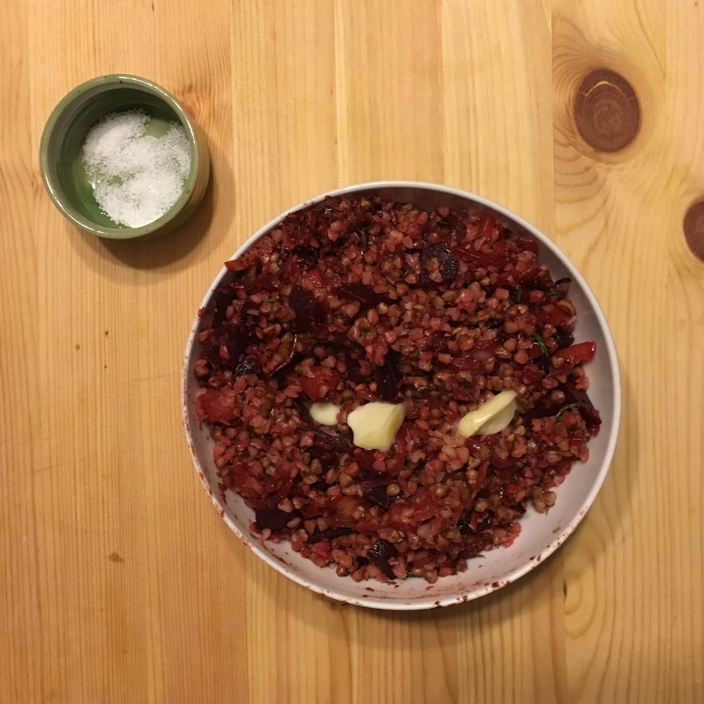 buckwheat kasha beet porridge recipe