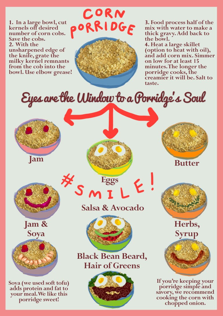 world porridge day recipe graphic
