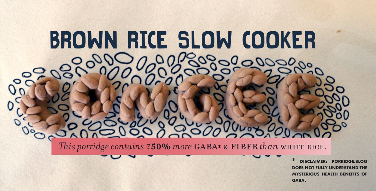 brown rice slow cooker congee recipe