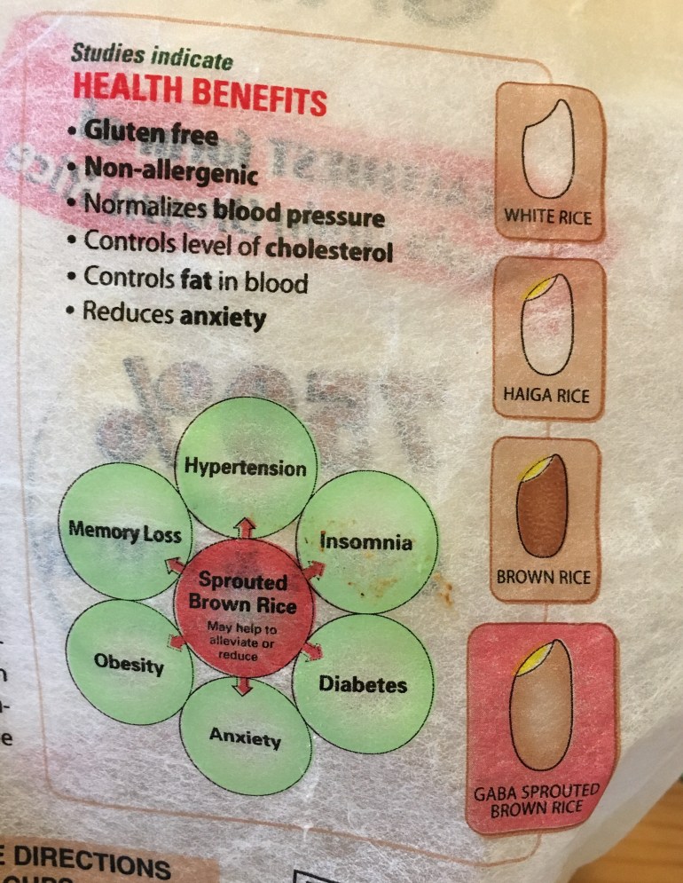 GABA health benefits japanese sprouted brown rice